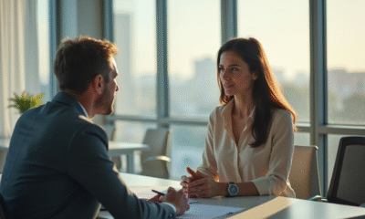 Coach professionnel dans un bureau lumineux et moderne